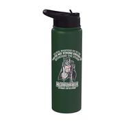 Knight Templar A Warrior of Christ Crusader Warrior Stainless Steel Insulated Water Bottle