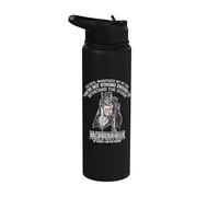 Knight Templar A Warrior of Christ Crusader Warrior Stainless Steel Insulated Water Bottle