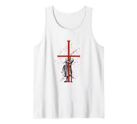 Knight Templar And Cross Crusader Tank Top