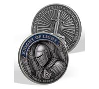 Knight Templar Challenge Coin, Inspirational Masonic Coins, Faith Gifts