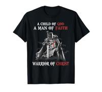 Knight Templar Christian Man Faith A Warrior of Christ T-Shirt