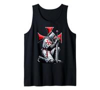 Knight Templar Christian Warrior Crusader Tank Top