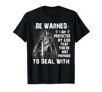 Knight Templar Christian Warrior I Am Protected by God T-Shirt