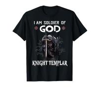 Knight Templar Christian Warrior I Am Soldier of God T-Shirt