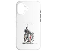 Knight Templar Christian Warrior The World Is Against Me Case for iPhone 16
