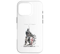 Knight Templar Christian Warrior The World Is Against Me Case for iPhone 16 Pro