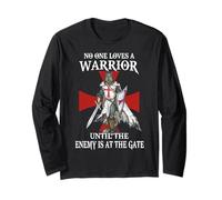 Knight Templar Christian Warrior Until The Enemy at Gate Long Sleeve T-Shirt