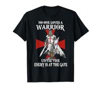 Knight Templar Christian Warrior Until The Enemy at Gate T-Shirt