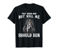 Knight Templar Fighting The Battle Christian Warrior T-Shirt