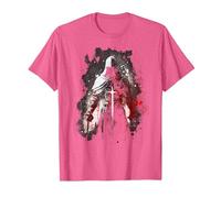 Knight Templar Temple Warrior Crusader Templar T-Shirt, Men, Pink Heather, XX-Large