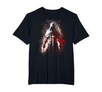 Knight Templar Temple Warrior Crusader Templar T-Shirt, Men's Big and Tall, Black, 6X Tall
