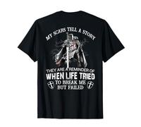 Knight Templar Warrior Christians My Scars Tell A Story T-Shirt
