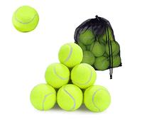 Knight Tennis Balls with Mesh Carrying Bag Pack of 12 & 24|Pressureless,All Court Types |Sports |Dog, Pet Exercise Practice |Throwing Machine |Tennis |Cricket Ball |Soft Tennis (24PK)