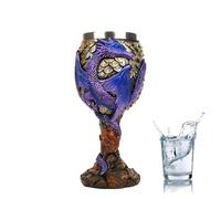 Knight Theme Wopblet - Stainless Steel Dragon Goblet, Cosplay Party Drink Goblet | Gothic Inspired Drinkware, Medieval Party Decoration, Unique Collector's Container, Accessory