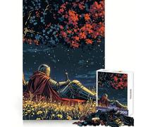 Knight Under The Stars 1000 Piece Jigsaw Puzzles- Reason Skill Smooth Joint Happy Challenge (50x75cm)