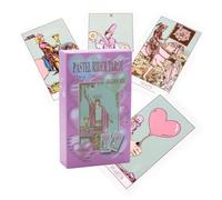 Knight Waite Pink Balloon Tarot Cards, pink playing cards gold foil PET waterproof, illuminate your path with mystical insights, Tarot cards for women only