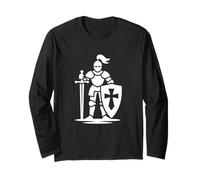 Knight, Warrior Dragon Hunter, Medieval Design Long Sleeve T-Shirt