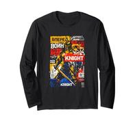 Knight Warrior Forward Urban Graffiti Knight Long Sleeve T-Shirt