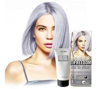 Knight & Wilson Colour-Freedom 150ml Misty Grey Semi-Permanent Hair Colour - Ultra-Vibrant Vegan Friendly Colour Mask with Shine Booster Complex - Ammonia Free Colour Lasts Up To 6-10 Washes