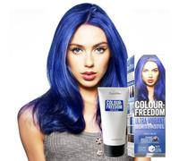 Knight & Wilson Colour-Freedom 150ml Truly Blue Semi-Permanent Hair Colour - Ultra-Vibrant Vegan Friendly Colour Mask with Shine Booster Complex - Ammonia Free Colour Lasts Up To 6-10 Washes