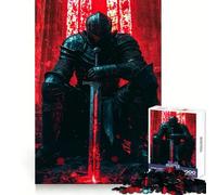 Knight with Glowing Sword 1000 Piece Jigsaw Puzzle for Teenagers Sharp Logic Home Fun Family Pastime Room Accent (38x52cm)