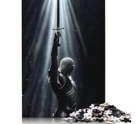 Knight with Sword 1000 Piece Jigsaw Puzzles for Adults Jigsaw Puzzle 1000 Pieces Jigsaws Adults Puzzles Gifts 1000pcs (75x50cm)
