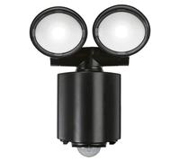 Knightbridge 230V IP55 Twin Spot LED Security Light - Black