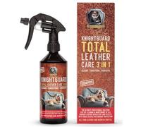 KnightGuard Leather Care 3in1. Cleans Conditions Protects. Deep Cleaner for Embedded Dirt with Conditioner to moisturise Leather Items with an Essential top up of Stain Protector. Sofas & Upholstery.