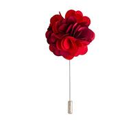 Knighthood Flower Bunch Lapel Pin (Red & Maroon) Badge Coat Suit Wedding Gift Party Shirt Collar Accessories Brooch For Men