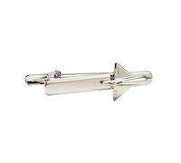 Knighthood Tie Pin for Men Men Space Shuttle Tie Clip Bar Silver