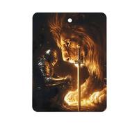 Knights And Lion Cute Car Air Fresheners Long Lasting Scent Car Mirror Hanging Scented Cards Tablets Square