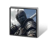 Knights Armor Sword Unisex Novelty Brooches & Pins Square Metal Lapel Badge for Clothing Shawl Hat
