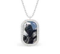 Knights Armor Sword Women's Necklaces Lightweight Alloy Pendant Diamond Necklace Ladies Jewelry Gift