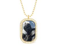 Knights Armor Sword Women's Necklaces Lightweight Alloy Pendant Diamond Necklace Ladies Jewelry Gift