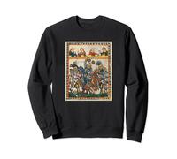 Knights At A Tournament, 14th Century Medieval Art Sweatshirt