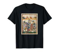 Knights At A Tournament, 14th Century Medieval Art T-Shirt
