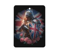 Knights British Flag Roses Car Air Freshener Hanging Fragrance Tablet Interior Home Decor
