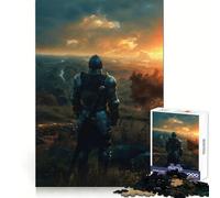 Knights Dawn 1000 Piece Jigsaw Puzzle for Teenagers Sharp Thinking Perfect Connection Fun Activity Xmas Surprise (50x75cm)