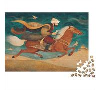 Knights during The Genghis Khan Era Jigsaw Puzzles for Adults And Kids. 1000 Pieces Whimsical Challenge Toy Educational Game Home Decor 38x26cm/1000pcs