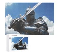 Knights Holding His Sword Adults Wooden Jigsaw Puzzles 1000/500/300 Piece Personalised Customized Gifts