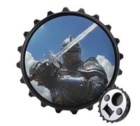 Knights Holding His Sword Beer Bottle Opener Magnetic Fridge Magnet Sticker for Home Bar Accessories