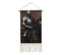Knights Horse Armor Cotton Linen Paintings Wall Art Decorative Hanging Picture Poster for Home Office Hotel