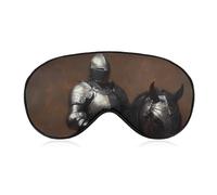 Knights Horse Armor Lightweight Sleep Masks Funny Blocking Eye Mask for Sleeping with Adjustable Strap