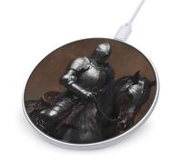 Knights Horse Armor Wireless Charger 10W Fast Cell Phone Charging Compact Plastic Charging Pad