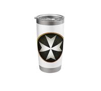 Knights Hospitaller Cross Medieval History Stainless Steel Insulated Tumbler