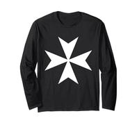 Knights Hospitaller Maltese Cross Catholic Christianity Cool Long Sleeve T-Shirt