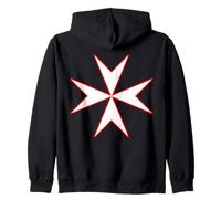 Knights Hospitaller Maltese Cross Catholic Christianity Cool Zip Hoodie