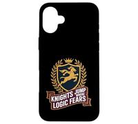 Knights Jump Where Logic Fears Chess Tactic Case for iPhone 16 Plus