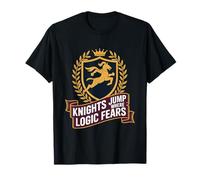Knights Jump Where Logic Fears Chess Tactic T-Shirt