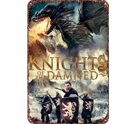 Knights of the Damned Vintage Metal Tin Sign Movie Poster Wall Art Decor 8x12 Inch for Home Cafes Office Store Pubs Club Sign Gift